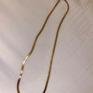 Gold plated herringbone chain - never worn